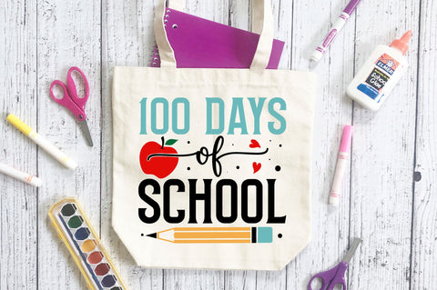 100 days of school Svg Design SVG Regulrcrative 