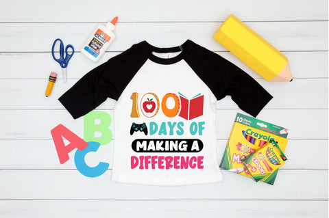 100 days of school SVG Design SVG Regulrcrative 