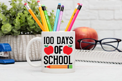 100 days of school Svg Design SVG Regulrcrative 