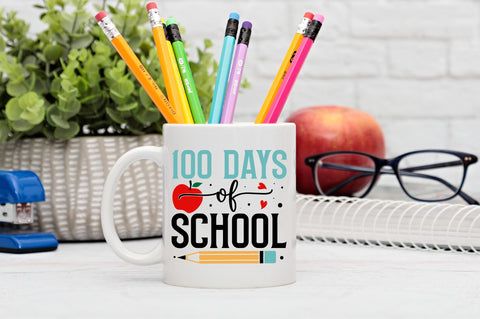 100 days of school Svg Design SVG Regulrcrative 