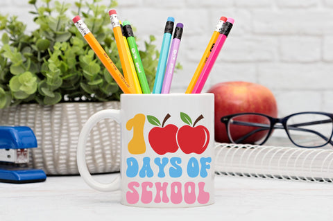 100 days of school Svg Design SVG Regulrcrative 