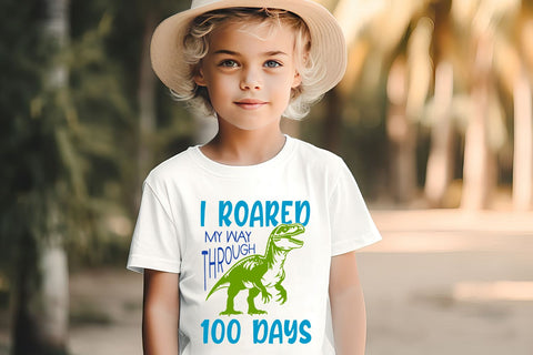 100 Days of School SVG | Dinosaur SVG SVG B Renee Design 