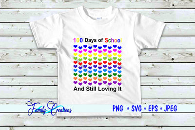 100 Days of School SVG Family Creations 
