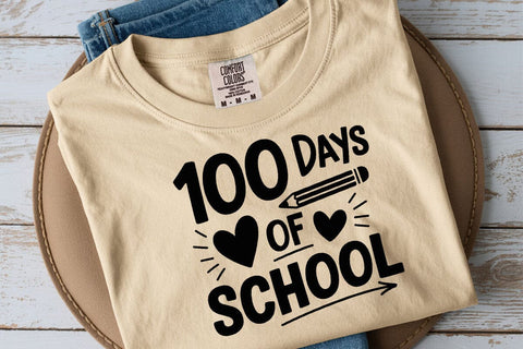 100 Days of School SVG: Teacher Shirt Design SVG DesignDestine 
