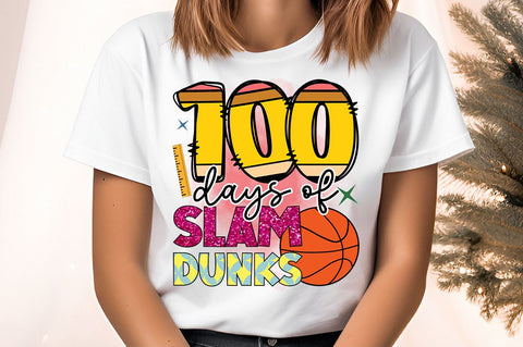 100 days of slam dunks PNG Design Sublimation Designangry 
