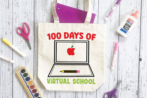 100 days of virtual school SVG Design SVG Regulrcrative 