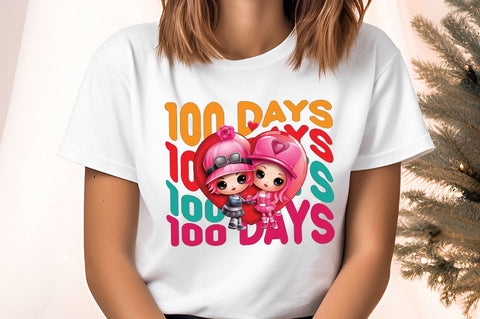 100 days PNG Design Sublimation Designangry 
