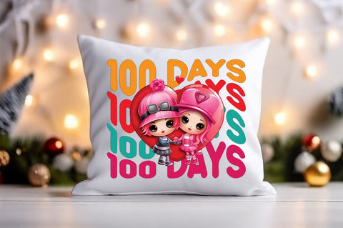 100 days PNG Design Sublimation Designangry 