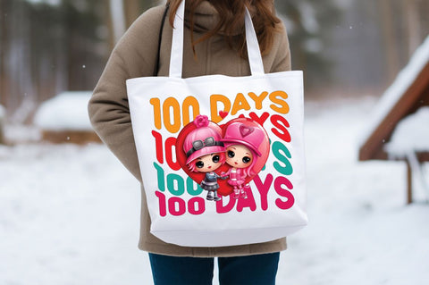 100 days PNG Design Sublimation Designangry 