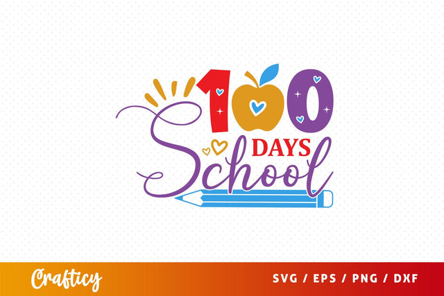 100 days school Svg Design SVG Designangry 