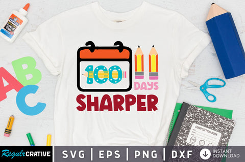 100 days sharper SVG Design SVG Regulrcrative 