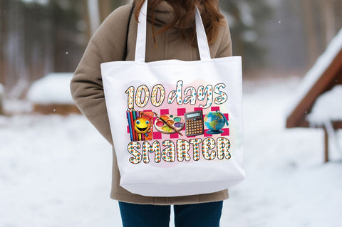 100 days smarter PNG Design Sublimation Designangry 