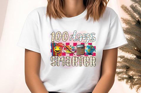 100 days smarter PNG Design Sublimation Designangry 