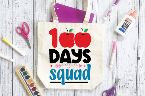 100 days squad Svg Design SVG Regulrcrative 