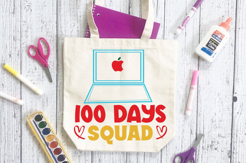 100 days squad Svg Design SVG Regulrcrative 