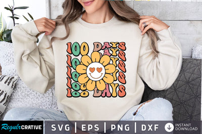 100 days svg Design SVG Regulrcrative 