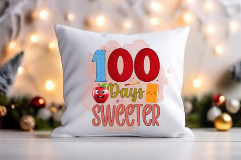 100 days sweeter PNG Design Sublimation Designangry 