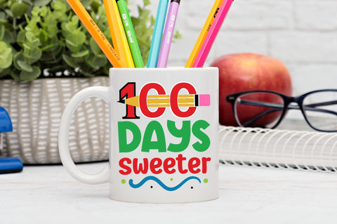 100 days sweeter Svg Design SVG Regulrcrative 