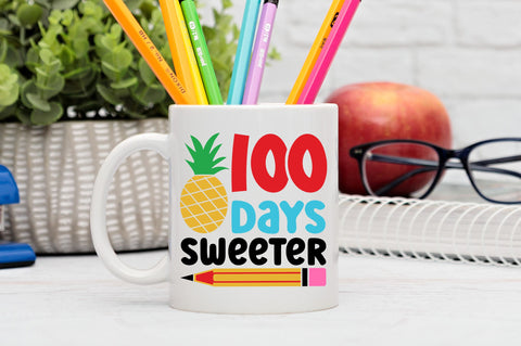 100 days sweeter Svg Design SVG Regulrcrative 