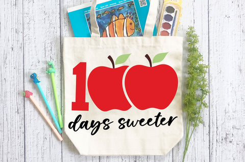 100 days sweeter svg Design SVG Regulrcrative 