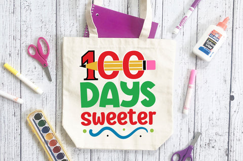100 days sweeter Svg Design SVG Regulrcrative 