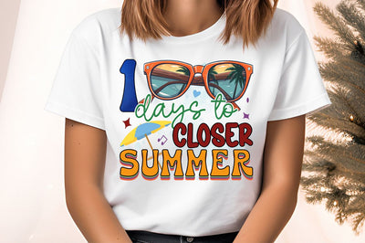 100 days to closer summer PNG Design Sublimation Designangry 
