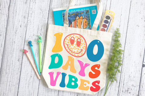 100 days vibes svg design SVG Regulrcrative 