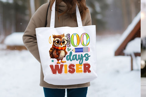 100 days wiser PNG Design Sublimation Designangry 