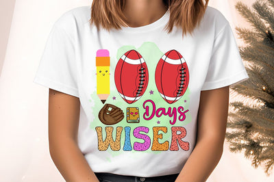 100 days wiser PNG Design Sublimation Designangry 
