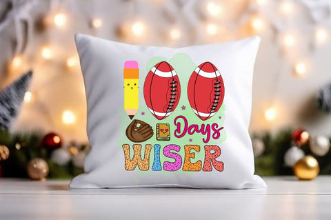 100 days wiser PNG Design Sublimation Designangry 