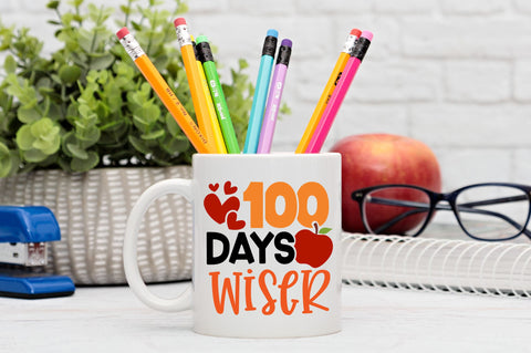 100 days wiser SVG Design SVG Regulrcrative 