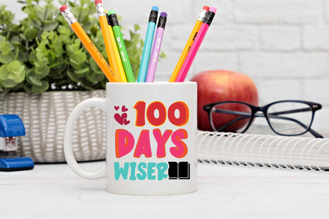 100 days wiser SVG Design SVG Regulrcrative 