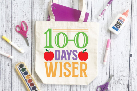 100 days wiser Svg Design SVG Regulrcrative 