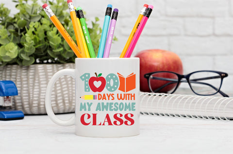 100 days with my awesome class Svg design SVG Regulrcrative 