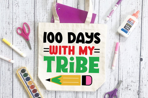 100 days with my tribe SVG Design SVG Regulrcrative 