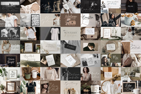 100 Handwittten Font Bundle Font Timur type 