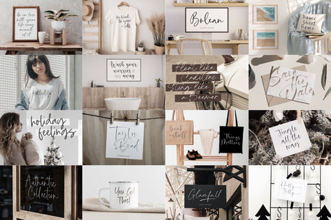 100 Handwittten Font Bundle Font Timur type 