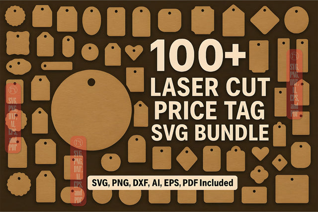 100+ Laser Cut Price Tag SVG Mega Bundle SVG MD JOYNAL ABDIN 