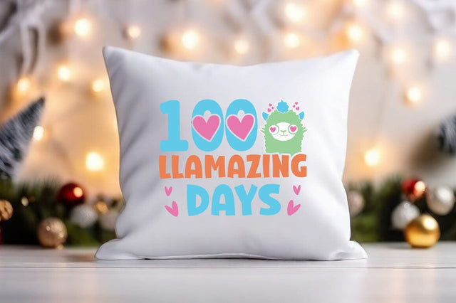 100 Llamazing Days svg Design SVG Designangry 