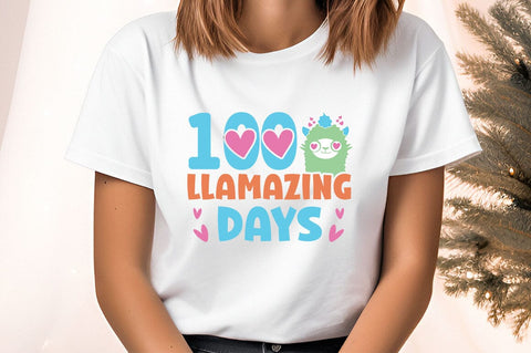 100 Llamazing Days svg Design SVG Designangry 