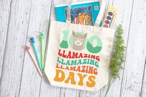 100 llamazing days svg Design SVG Regulrcrative 