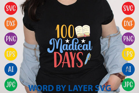 100 Madical Days svg design SVG Rafiqul20606 
