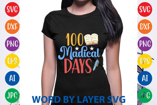 100 Madical Days svg design SVG Rafiqul20606 