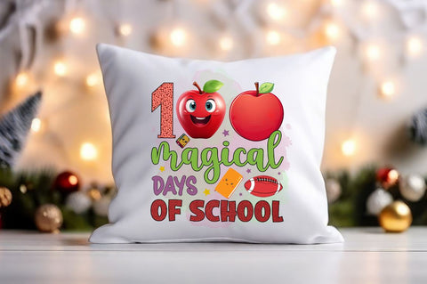 100 magical days of school PNG Design Sublimation Designangry 