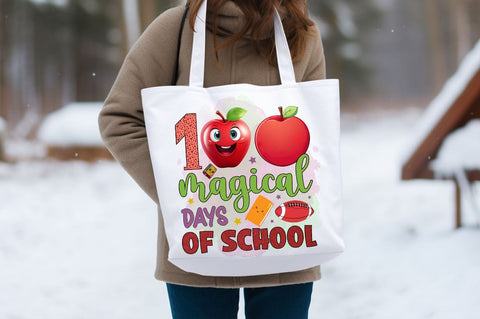 100 magical days of school PNG Design Sublimation Designangry 