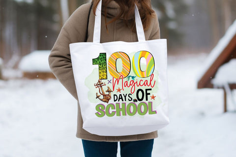 100 magical days of school PNG Design Sublimation Designangry 