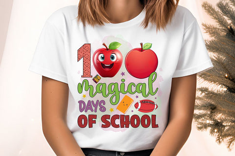 100 magical days of school PNG Design Sublimation Designangry 