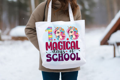 100 magical days of school PNG Design Sublimation Designangry 