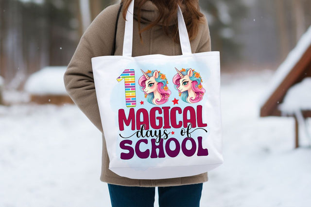100 magical days of school PNG Design Sublimation Designangry 
