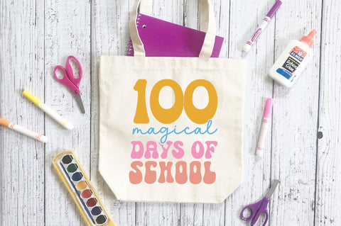 100 magical days of school Svg Design SVG Regulrcrative 